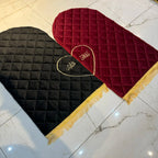Couples Padded Prayer Mat with Arabic Calligraphy Name